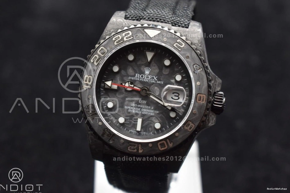 GMT Edition DIW Best Carbon All Practical Black CHS Black on Nylon 423 Black OMF SA3186 Dial Strap 0423